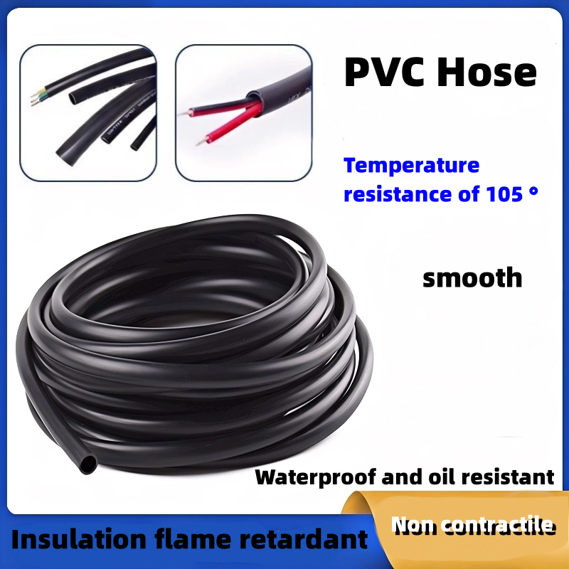 Cable Sleeve Braided - 1M/3M/5M PVC TUBE Black PVC Sleeving