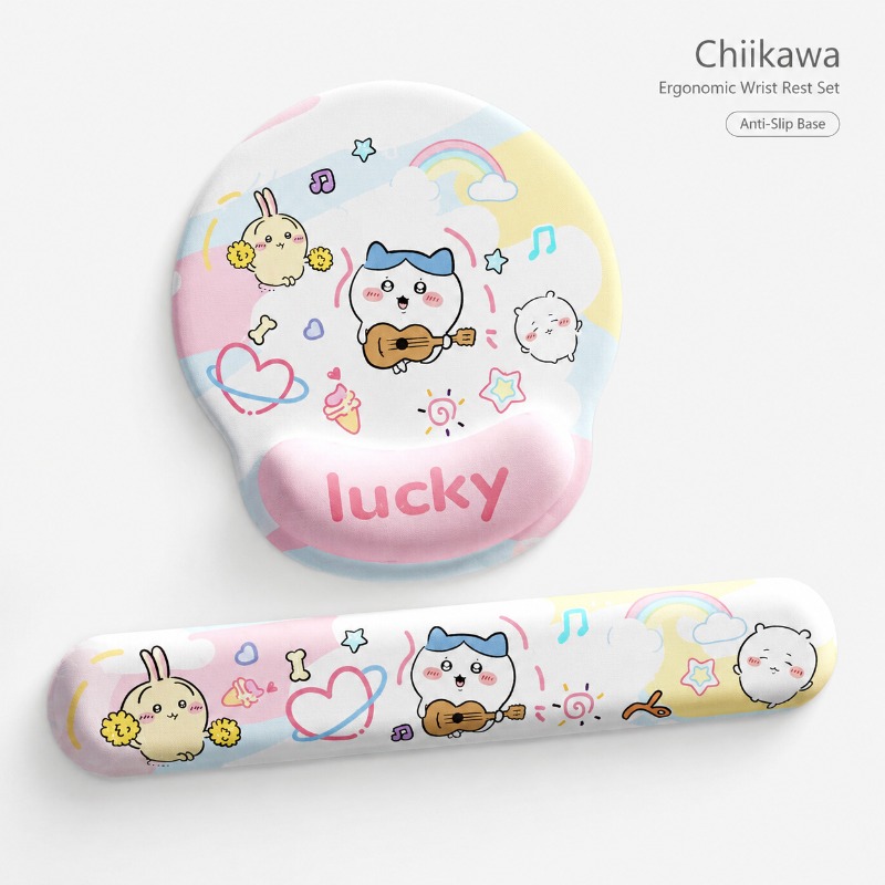 Gaming Accessories Cute - Cute Chiikawa Ergonomic Mouse Pad Wrist