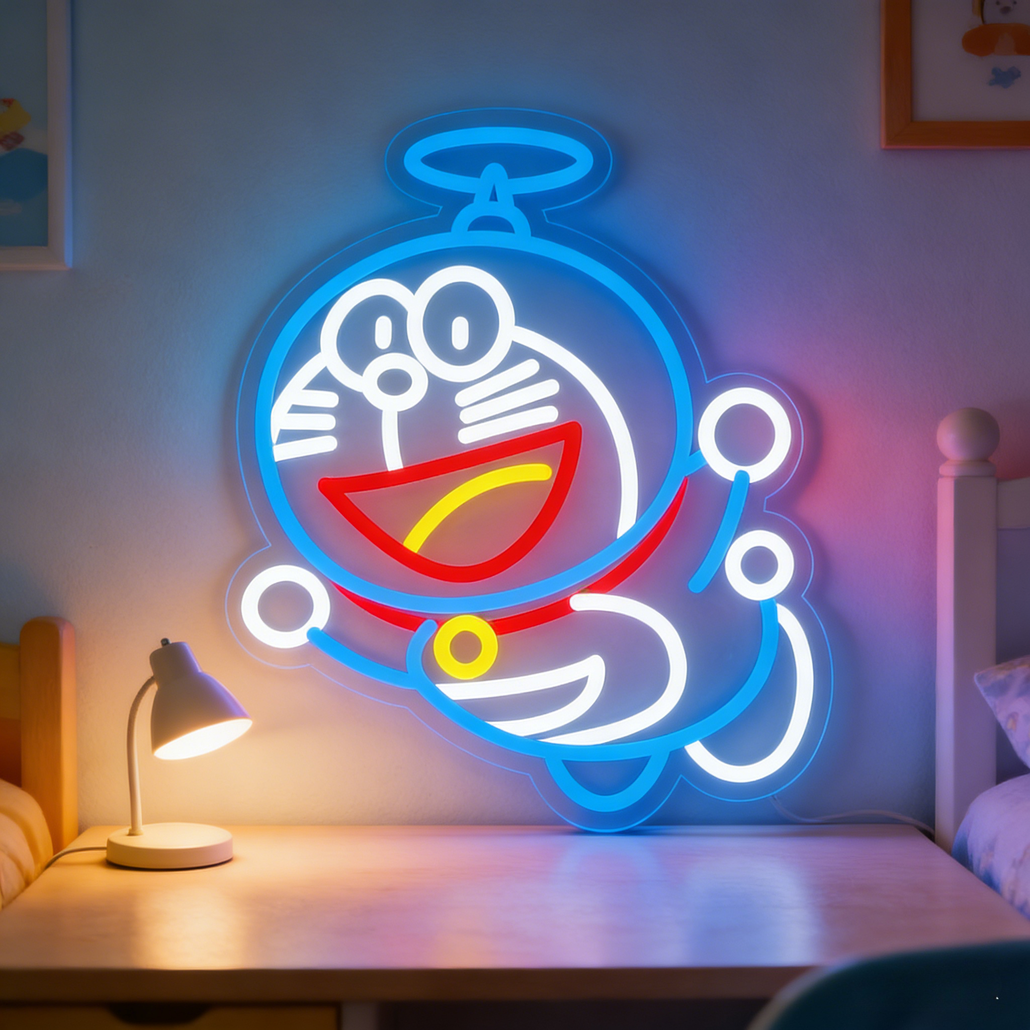Gaming Accessories For Bedroom - Doraemon Neon Sign LED USB Dimmable