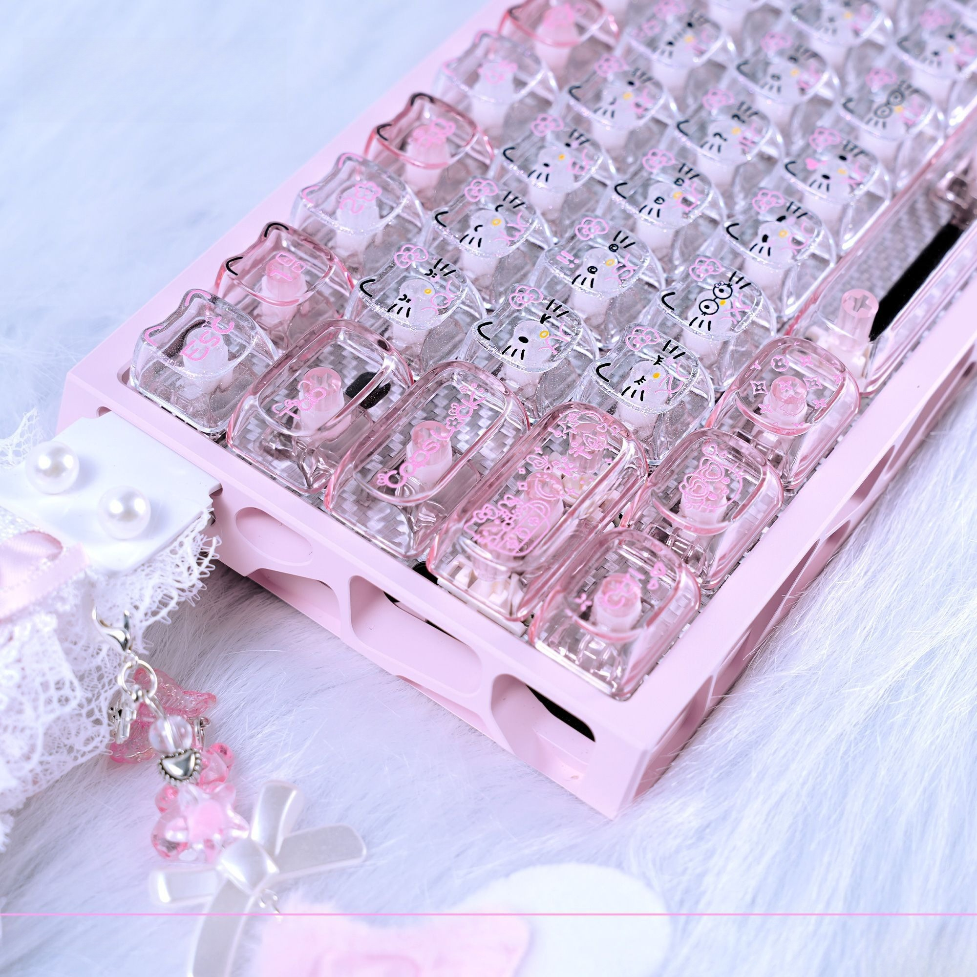 Anime Sanrio Hello Kitty Trans - Gaming Accessories Cute 리뷰 및 가격