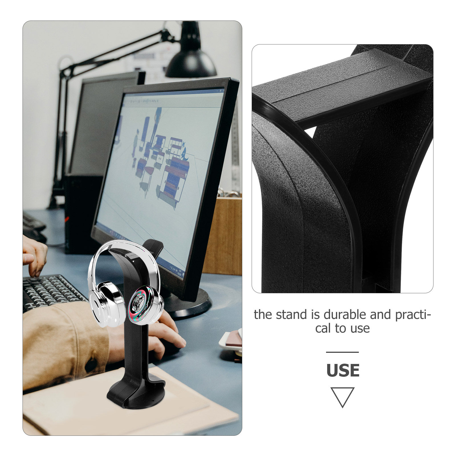 Sturdy Headphone Stand Headset - Gaming Office Accessories 리뷰 및 가격