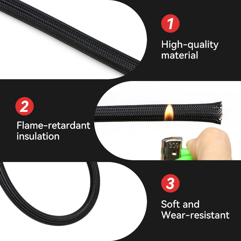 3/5/10M PET Expandable Braided - Cable Sleeve Braided 리뷰 및 가격