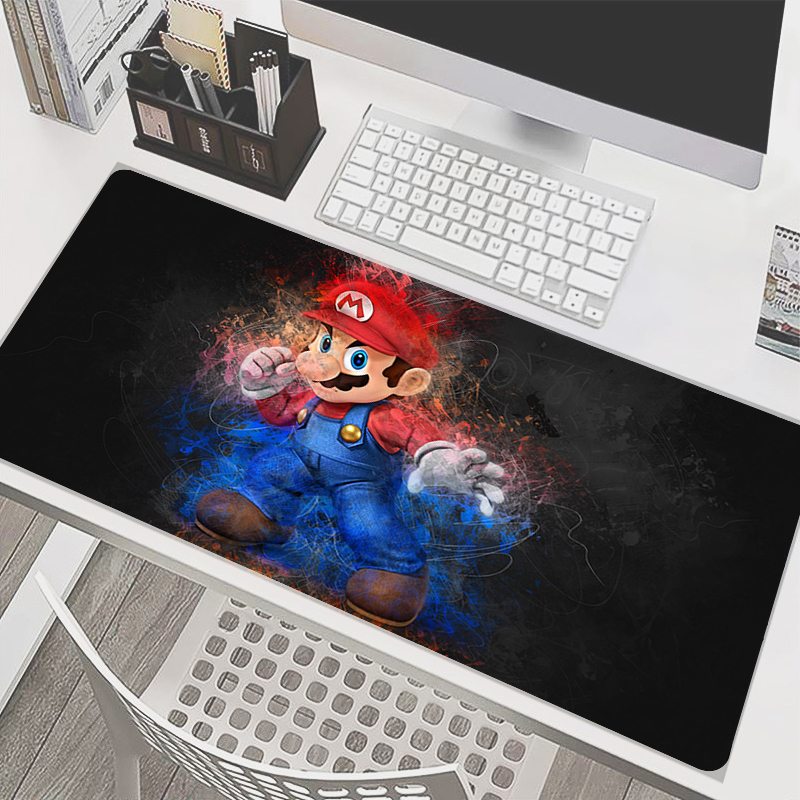 90x40cm Mouse Pad M-Mario Anim - Gaming Accessories For Laptop 리뷰 및 가격
