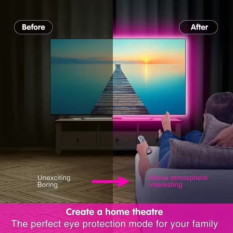 Smart RGB LED Strip Lights wit - Gaming Accessories For Bedroom 리뷰 및 가격