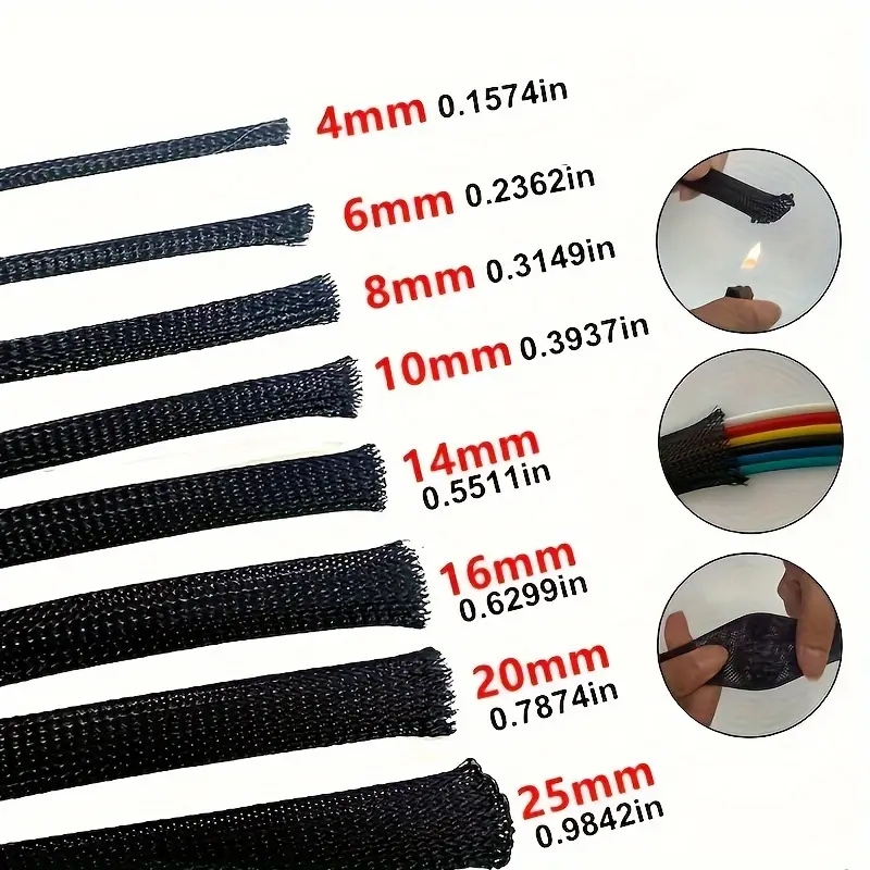 10m /32.8 Feet Pet Expandable  - Cable Sleeve Braided 리뷰 및 가격