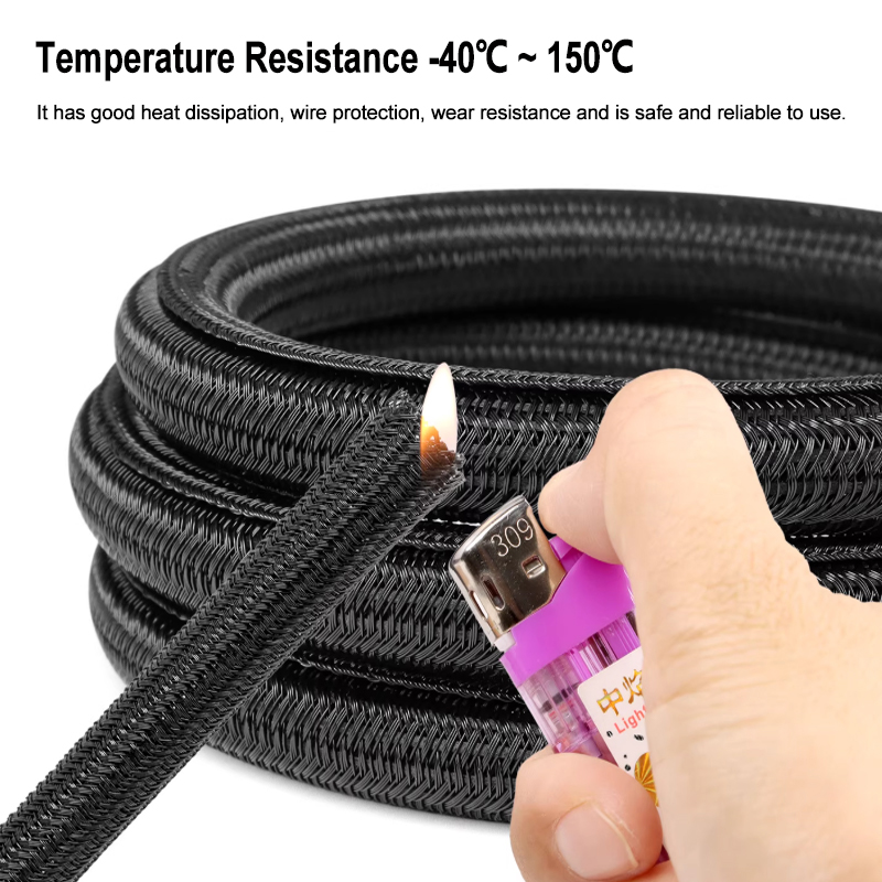 2/10m Black PET Braided Self-C - Cable Sleeve Braided 리뷰 및 가격