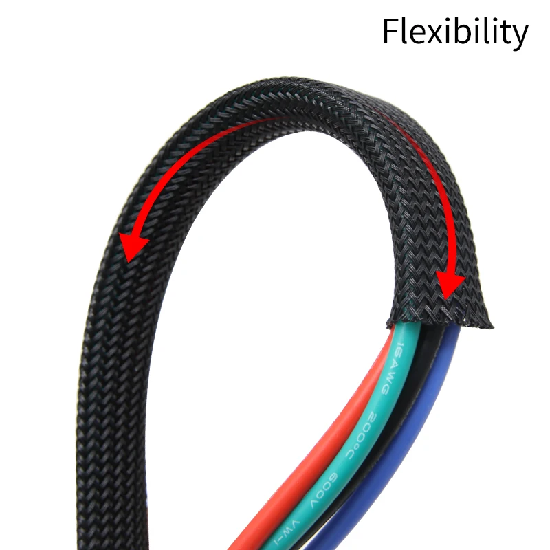 1~50m PET Braid Sleeve Black 2 - Cable Sleeve Braided 리뷰 및 가격