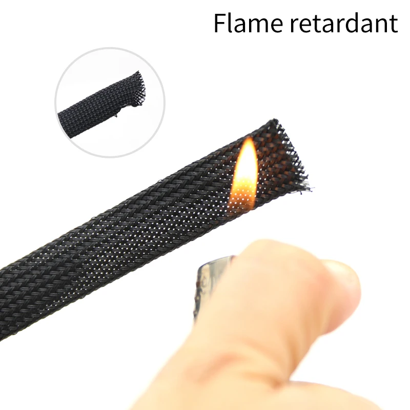 1~50m PET Braid Sleeve Black 2 - Cable Sleeve Braided 리뷰 및 가격