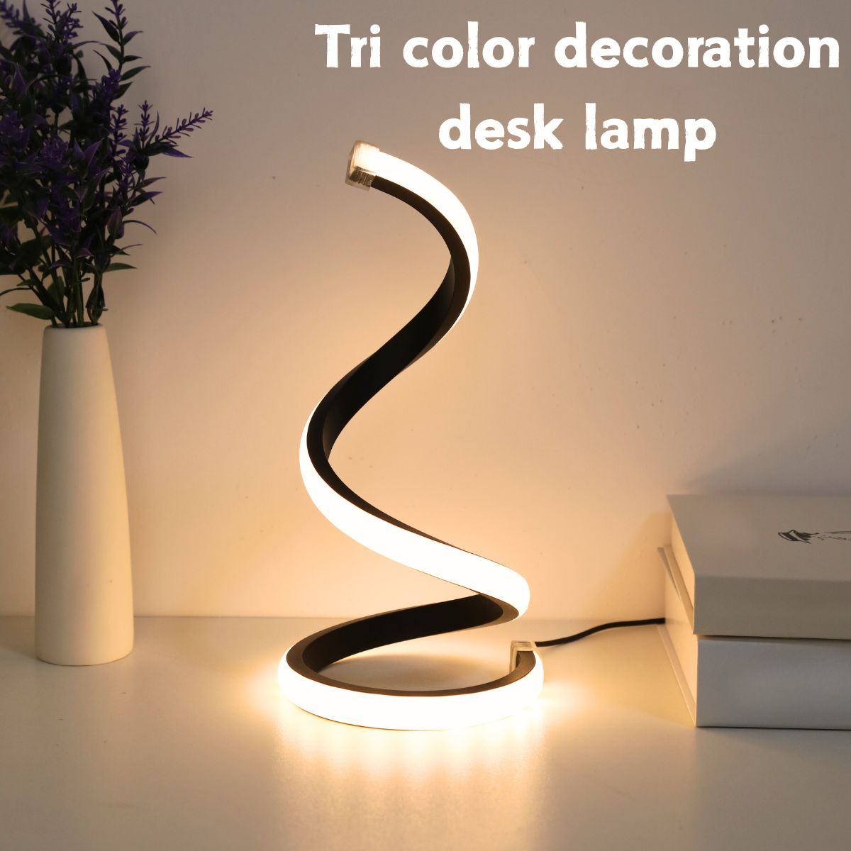 LED spiral desk lamp modern th - Gaming Accessories For Bedroom 리뷰 및 가격