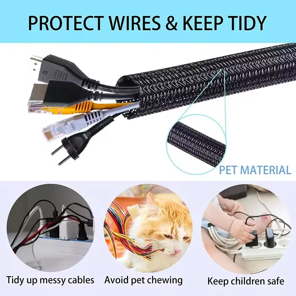 Cable Sleeve Self Closing PET  - Cable Sleeve Braided 리뷰 및 가격