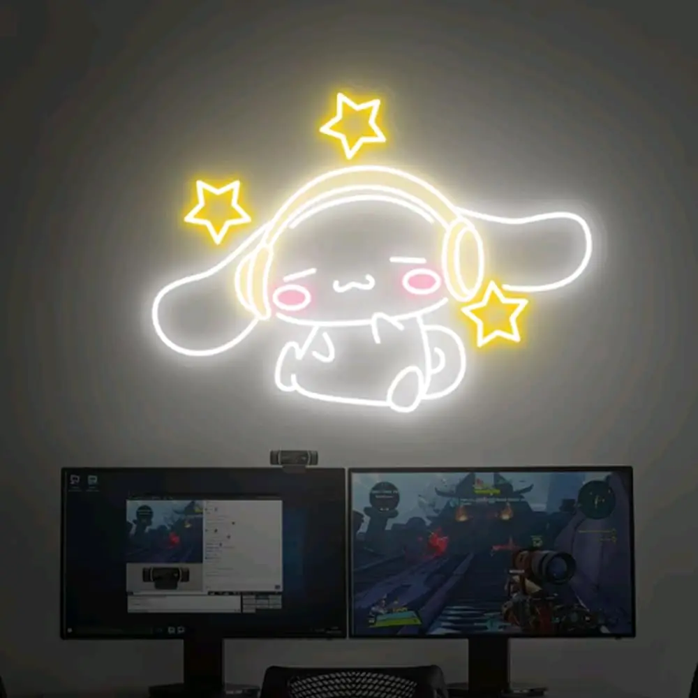 Cinnamoroll Headphones Neon Si - Gaming Accessories For Bedroom 리뷰 및 가격