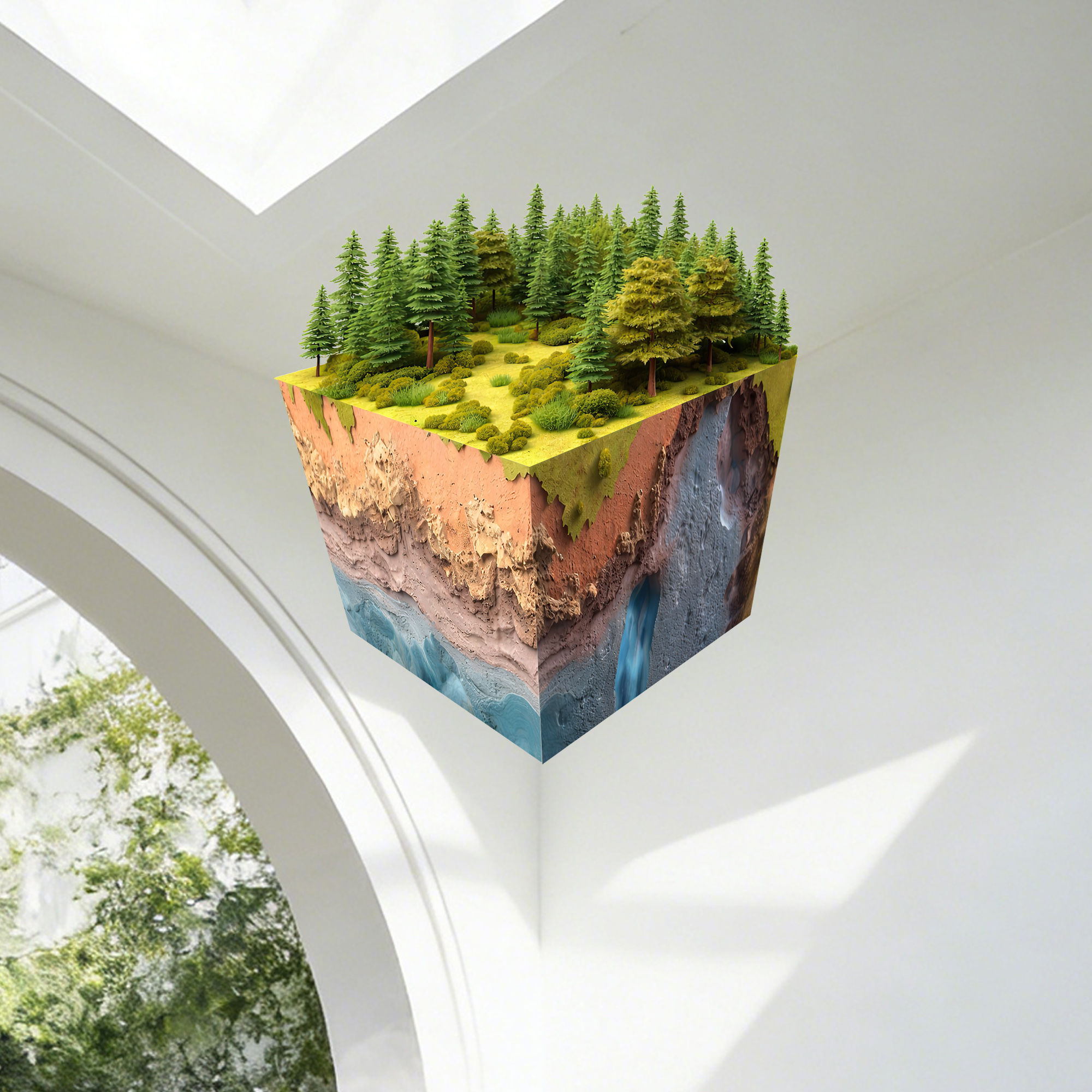 Realistic 3D Grass Cube Wall D - Gaming Accessories For Bedroom 리뷰 및 가격
