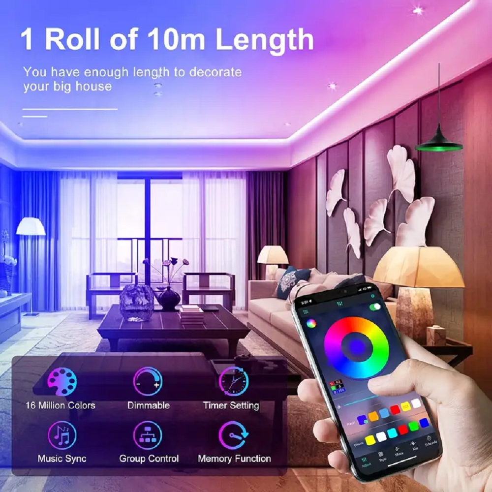 5050 16/LED Strip Lights Bluet - Gaming Accessories For Bedroom 리뷰 및 가격