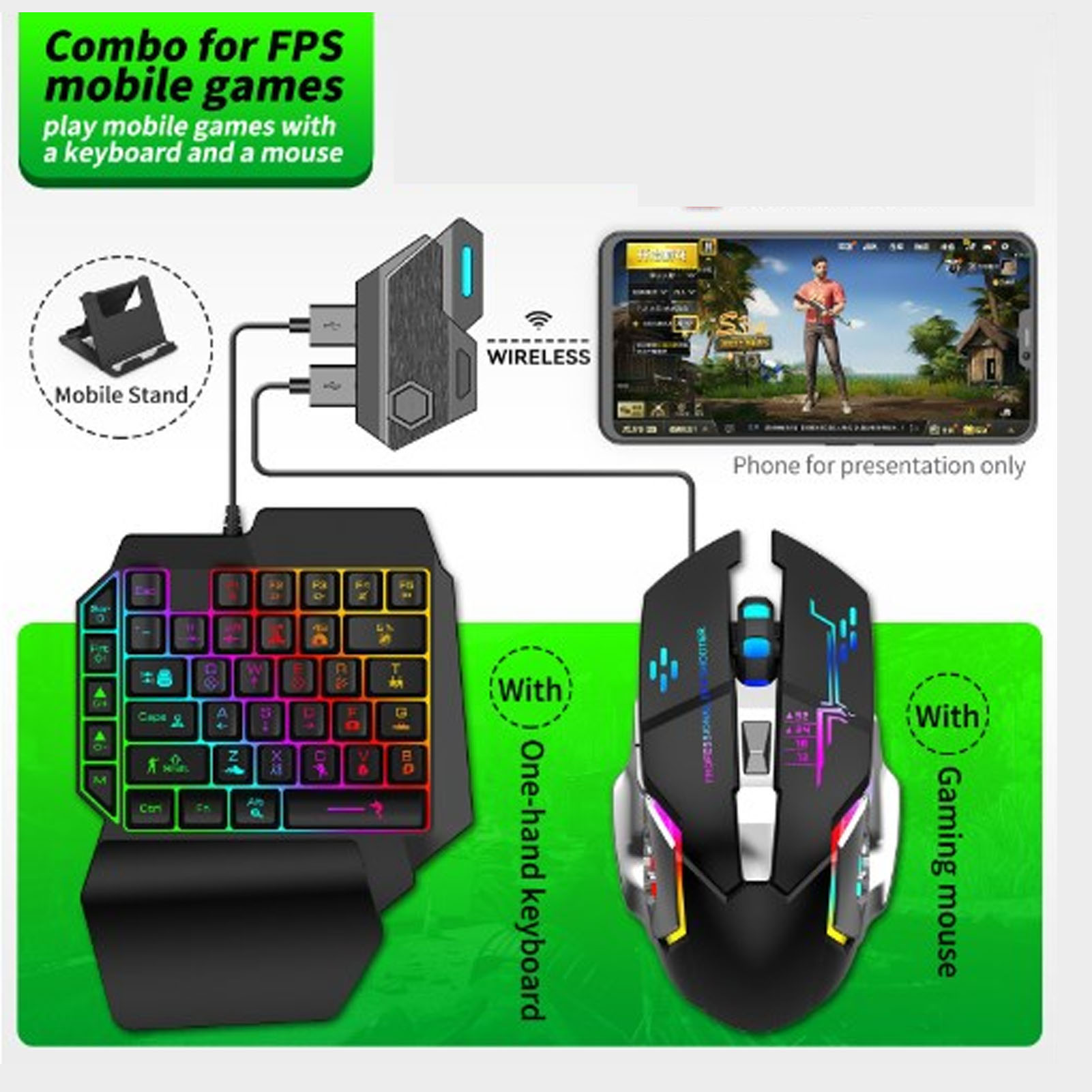 Keyboard Mouse Converter Set R - Gaming Accessories For Phone 리뷰 및 가격