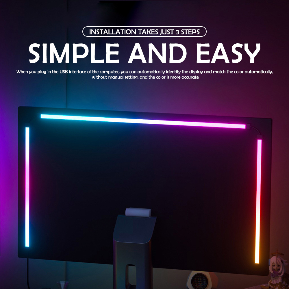 RGB Gaming Lights Strip Monito - Gaming Accessories For Bedroom 리뷰 및 가격