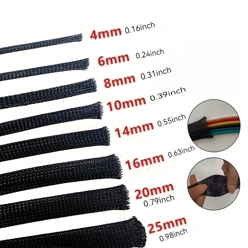 Durable PET ID 6~50mm Braided  - Cable Sleeve Braided 리뷰 및 가격
