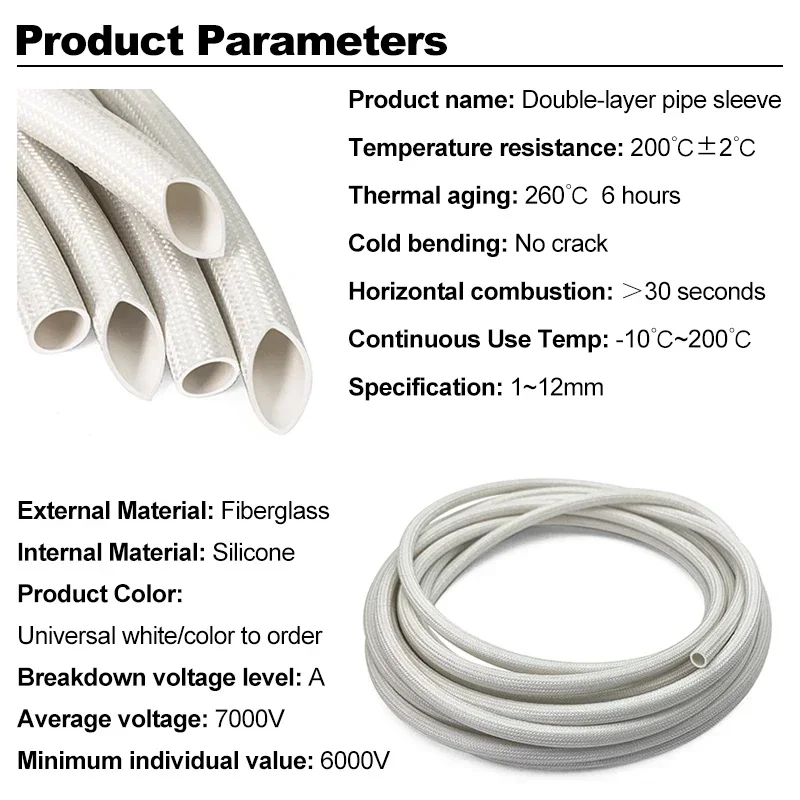 7000V 200 Deg High Temperature - Cable Sleeve Braided 리뷰 및 가격