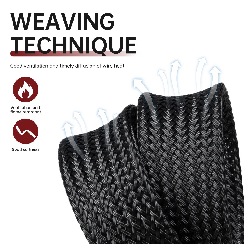 Red Black 2/4/6/8/10/12/14/16/ - Cable Sleeve Braided 리뷰 및 가격