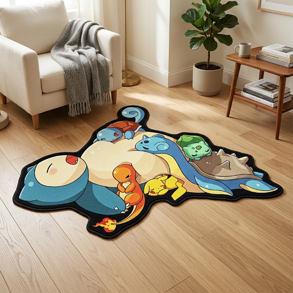 Cute Pokemon Floor Mat Snorlax - Gaming Accessories For Bedroom 리뷰 및 가격