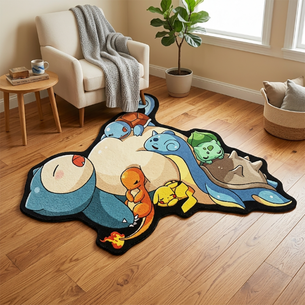 Cute Pokemon Floor Mat Snorlax - Gaming Accessories For Bedroom 리뷰 및 가격