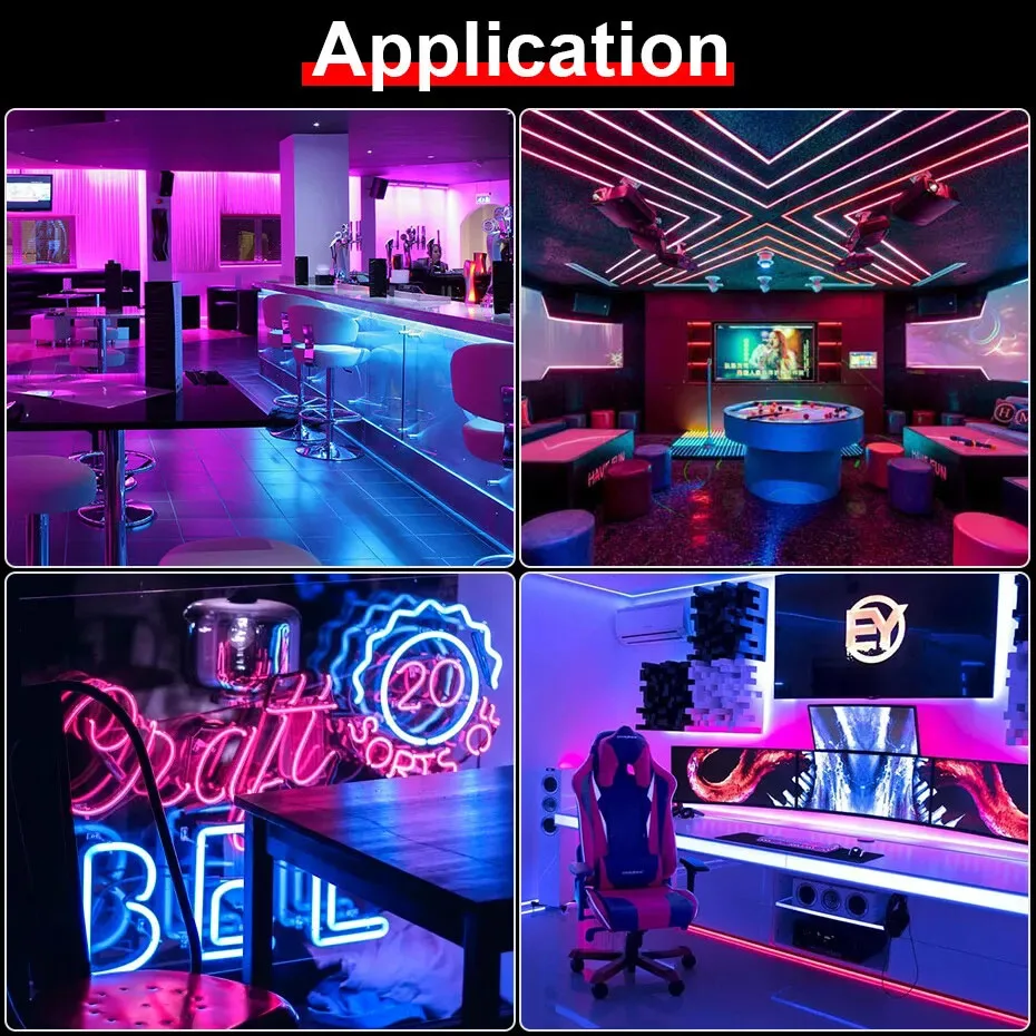 Bluetooth RGB Neon LED Strip L - Gaming Accessories For Bedroom 리뷰 및 가격