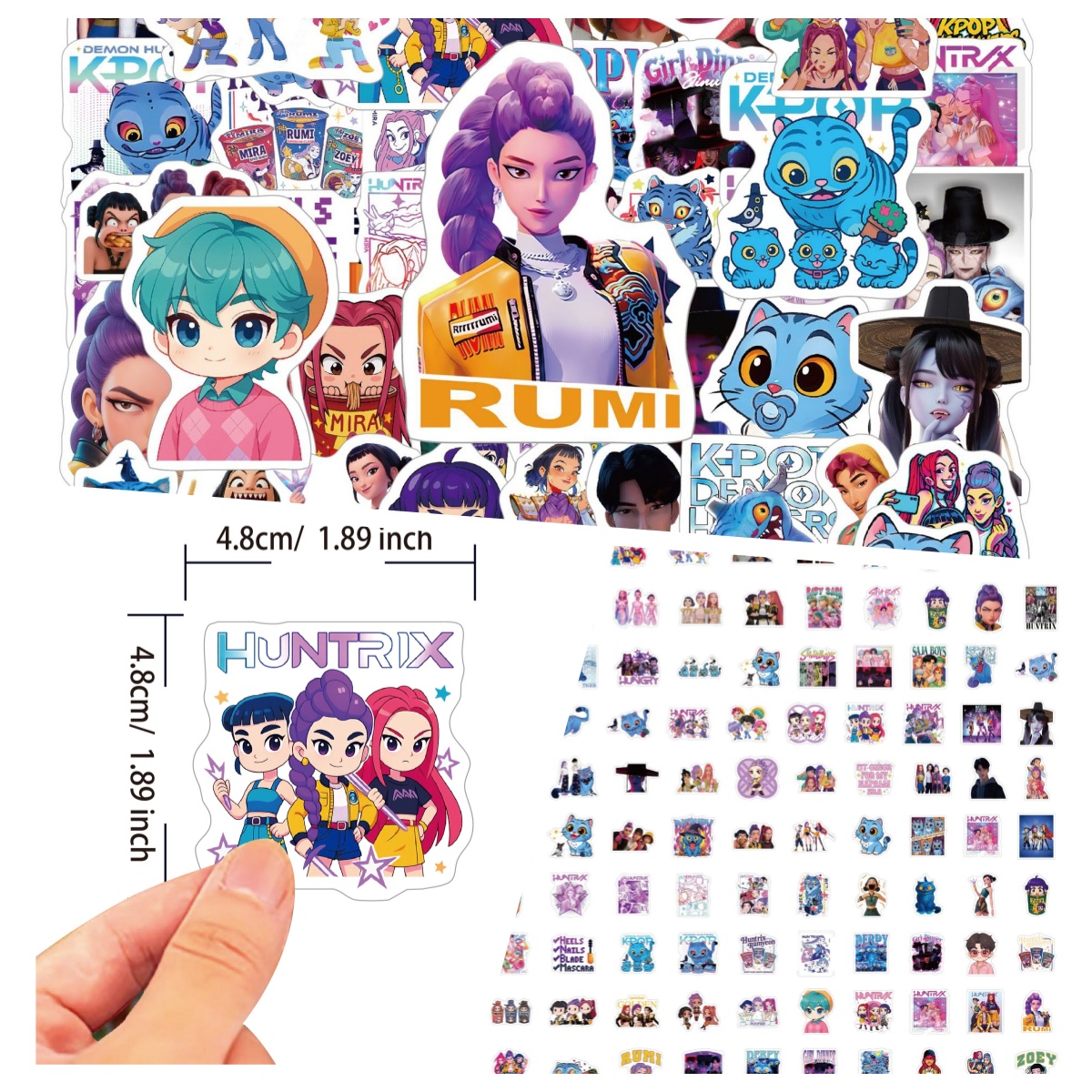 100 cartoon anime stickers are - Gaming Accessories Cute 리뷰 및 가격